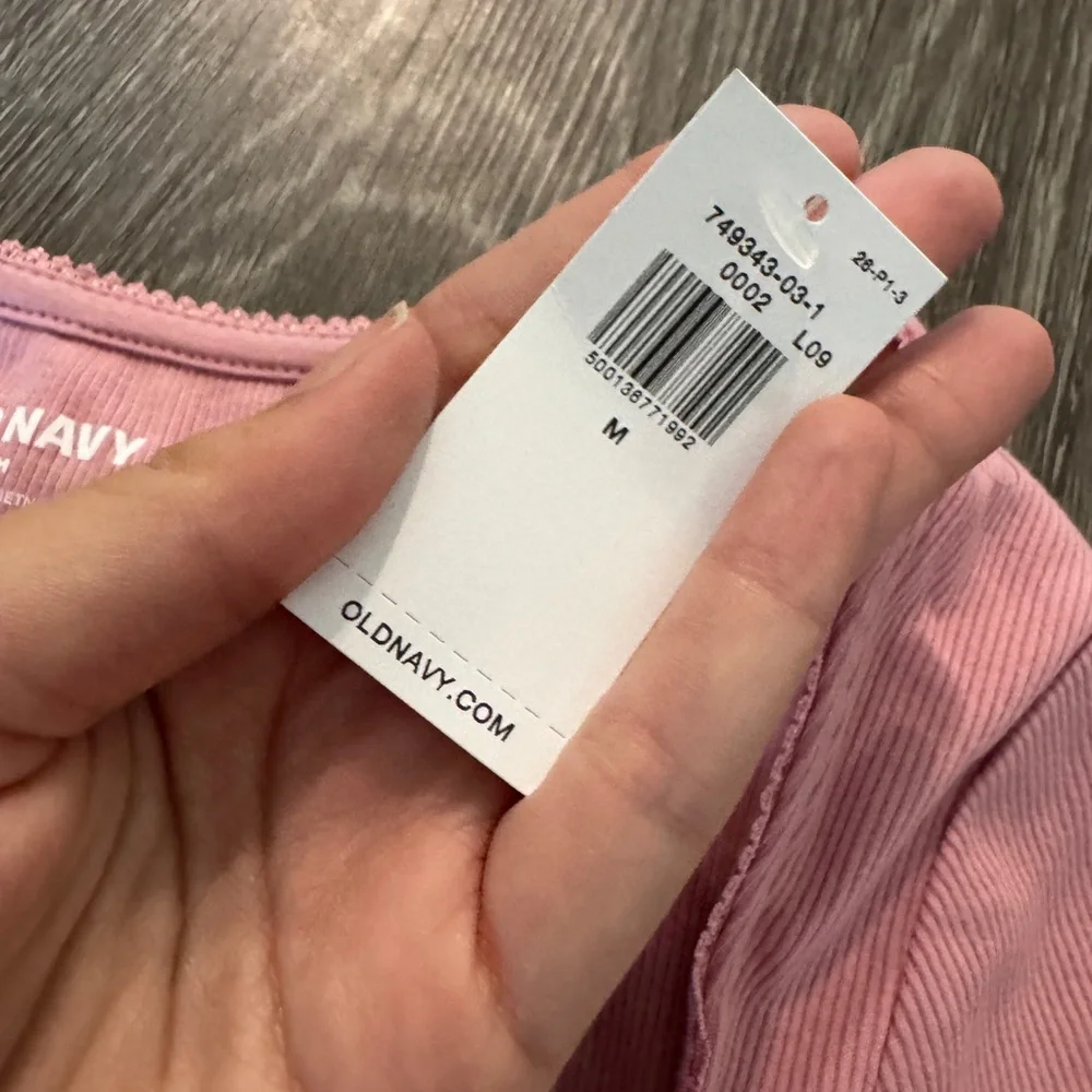NWT Pink Square Neck Tee - Picture 4 of 7